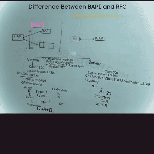 Difference Between BAPI and RFC